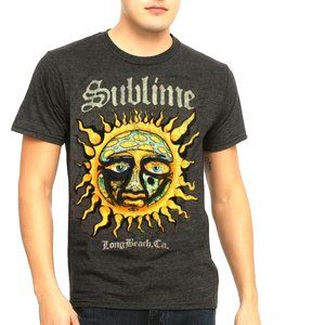 Sublime Stamp Logo Logn Beach ska punk rock Official T-Shirt M NWT